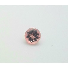 Natural pink tourmaline 7mm round facet 1.30cts